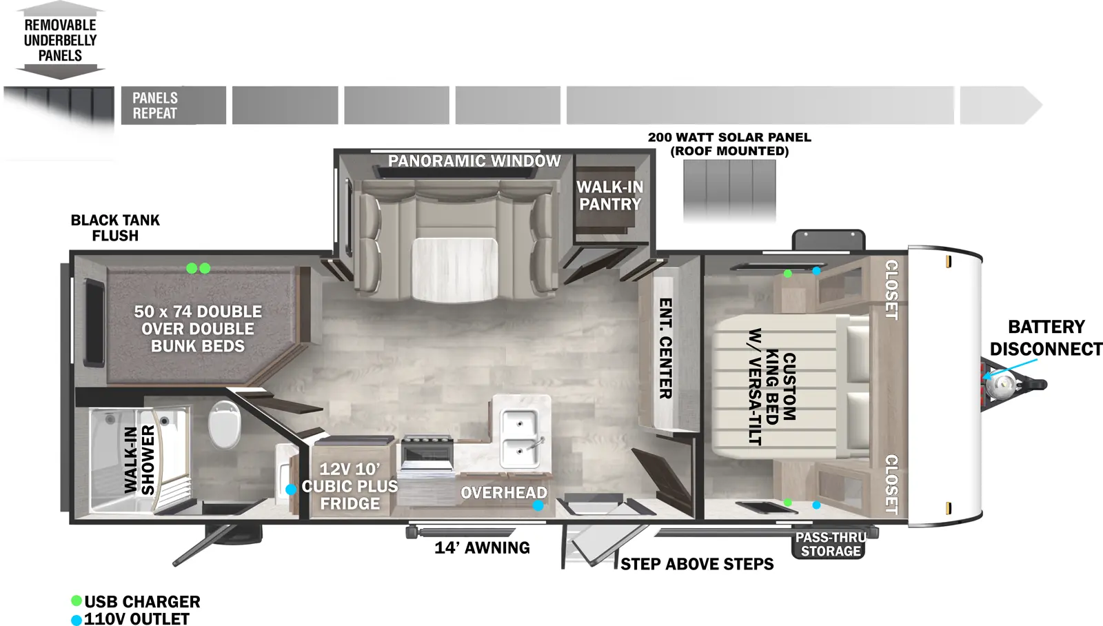 Cruise Lite 241BHXL - DSO Floorplan